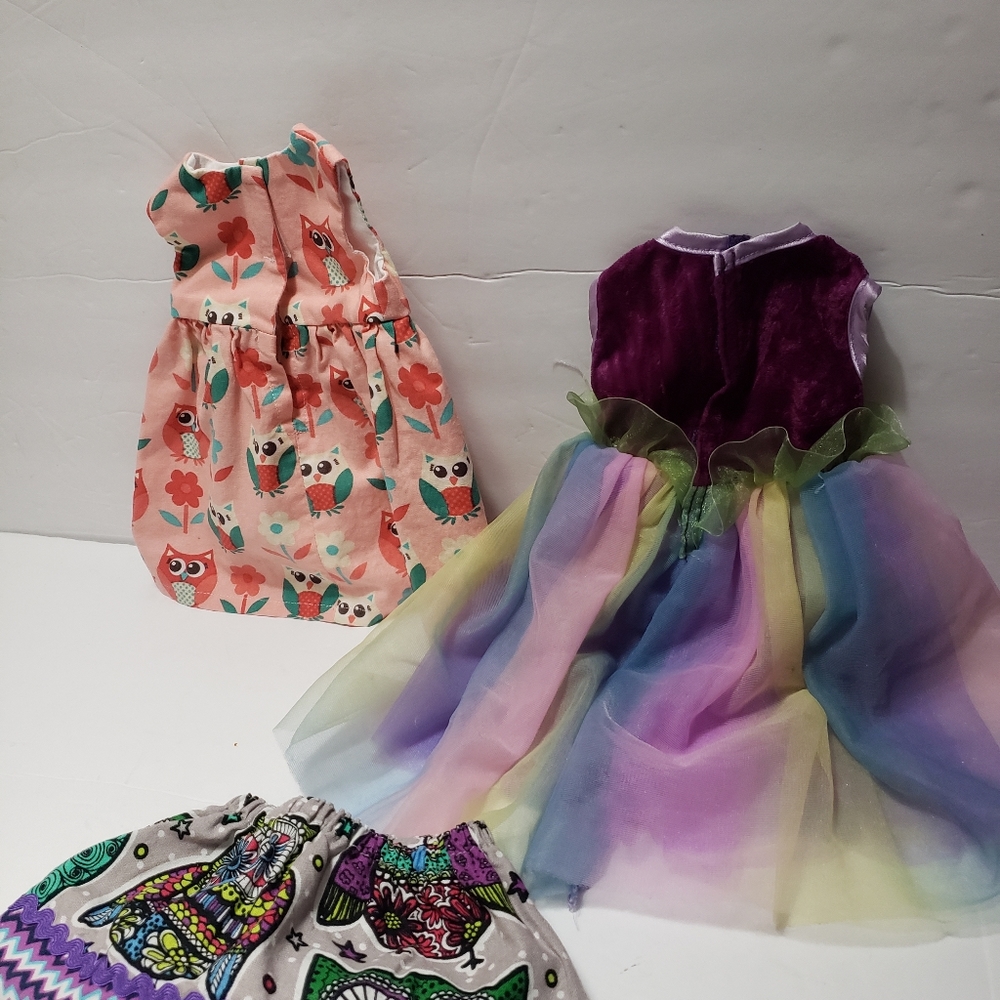 LOT OF 3 Doll 18" Clothes